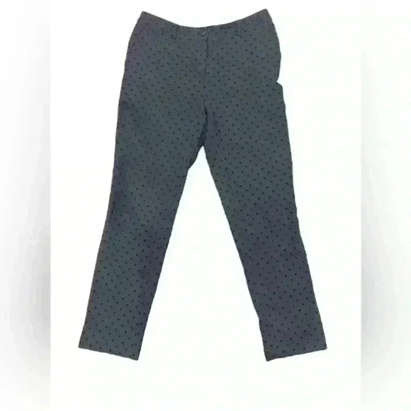 Boden Women’s Size 6L Gray Polkadot Wool Crop Slim Pants Career Straight‎ Leg - Picture 6 of 15